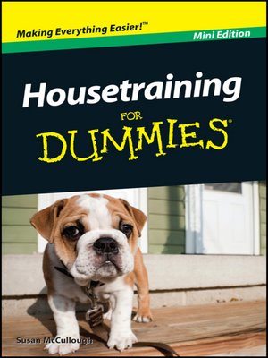 cover image of Housetraining For Dummies